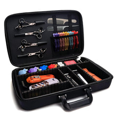 ZIBARBER organiseur-outils-barbier intérieur, diviseurs modulables pour clippers et ciseaux.