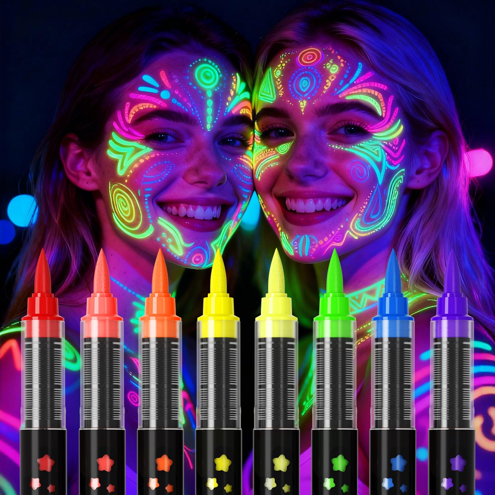 Marqueur zijimyyl rose neon pour le corps, couleur vive et impact visuel