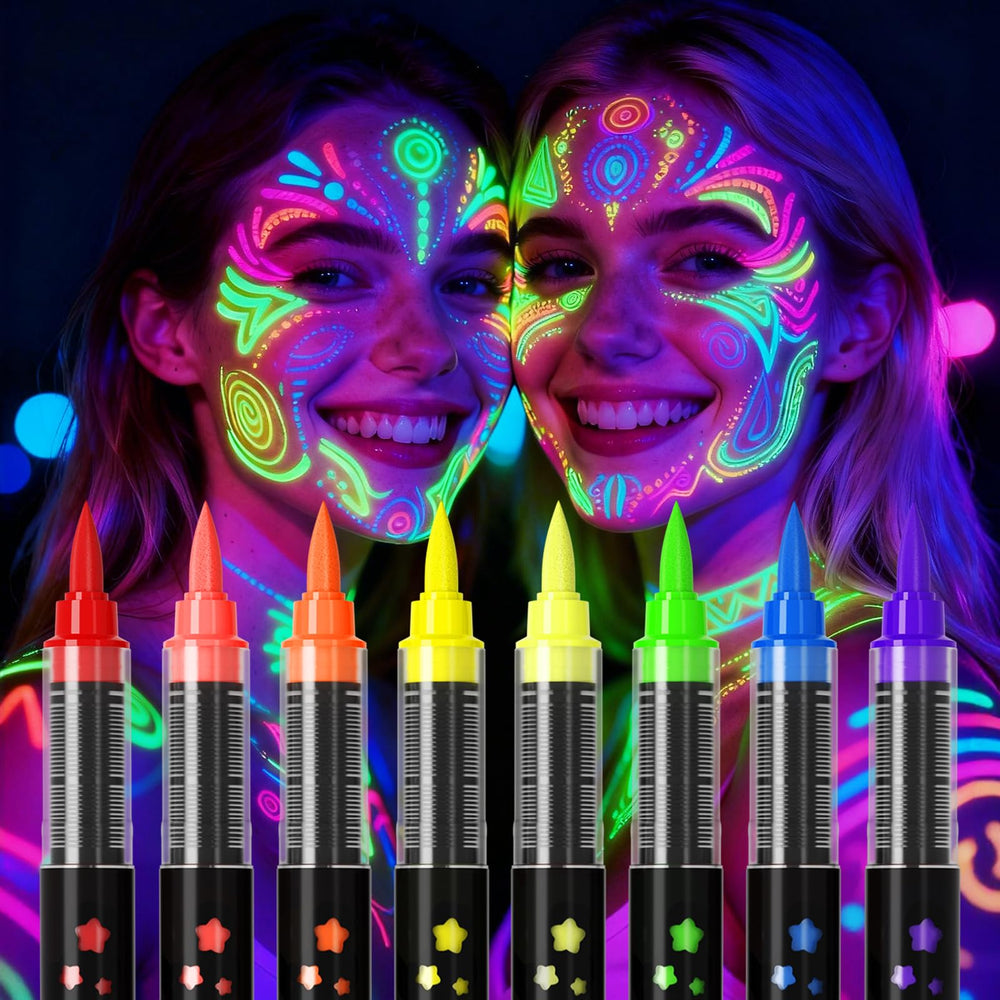 Marqueur zijimyyl rose neon pour le corps, couleur vive et impact visuel