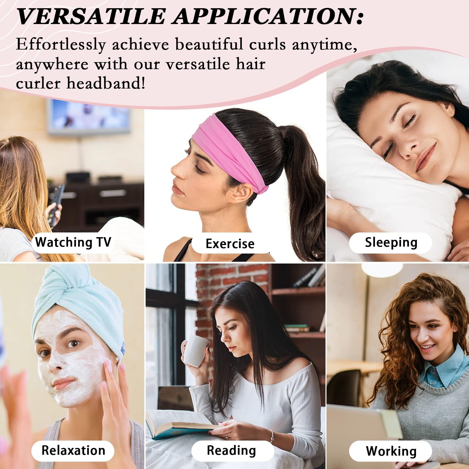 ZILAMPU Pince-cheveux velours pour maintenir en place la coiffure sans chaleur.