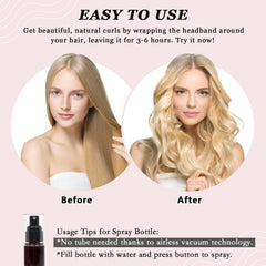 ZILAMPU Vaporisateur pour cheveux, humidifie légèrement avant le pose, sans effort.