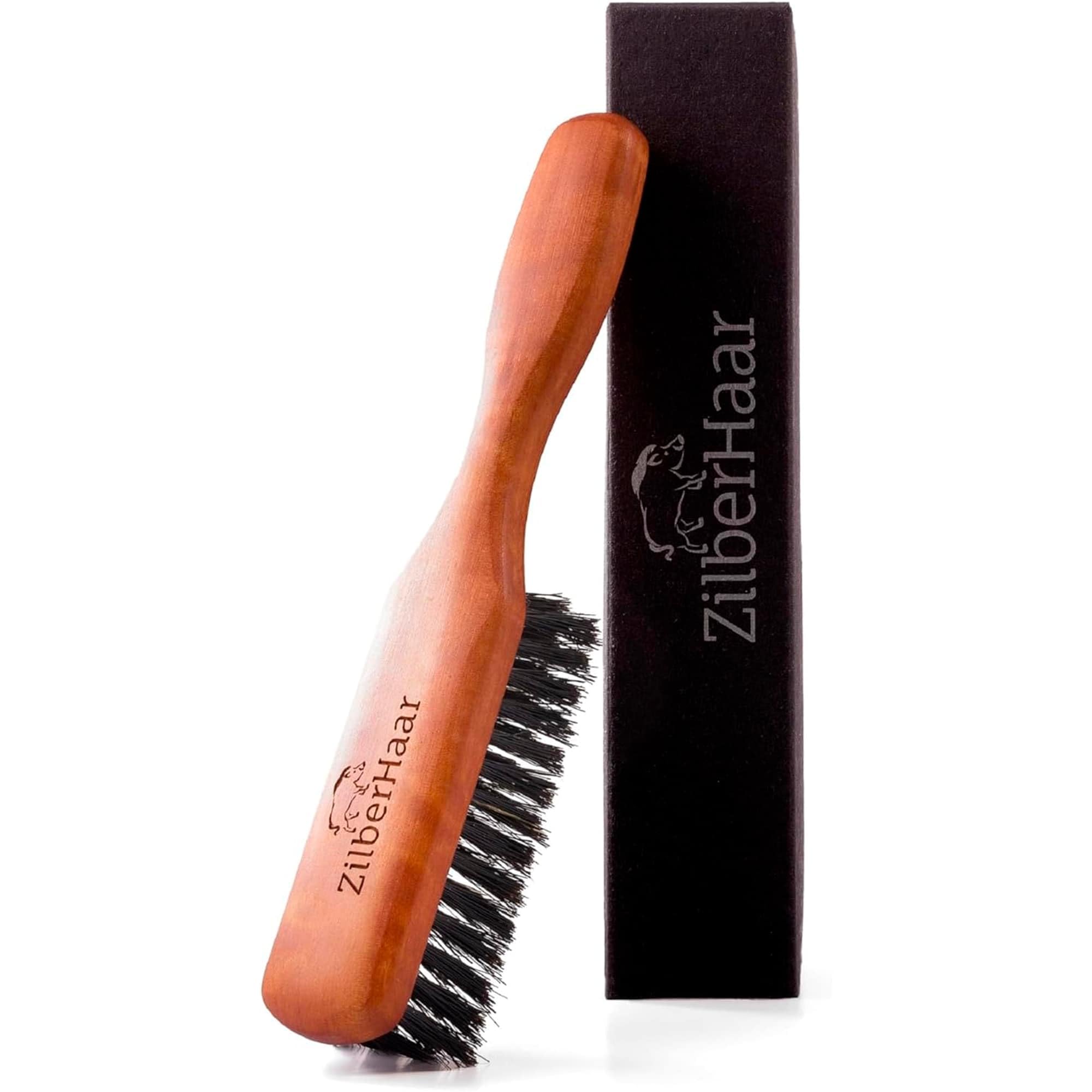 Brosse ZilberHaar barbe poils de sanglier fermes pour démêler les barbes épaisses