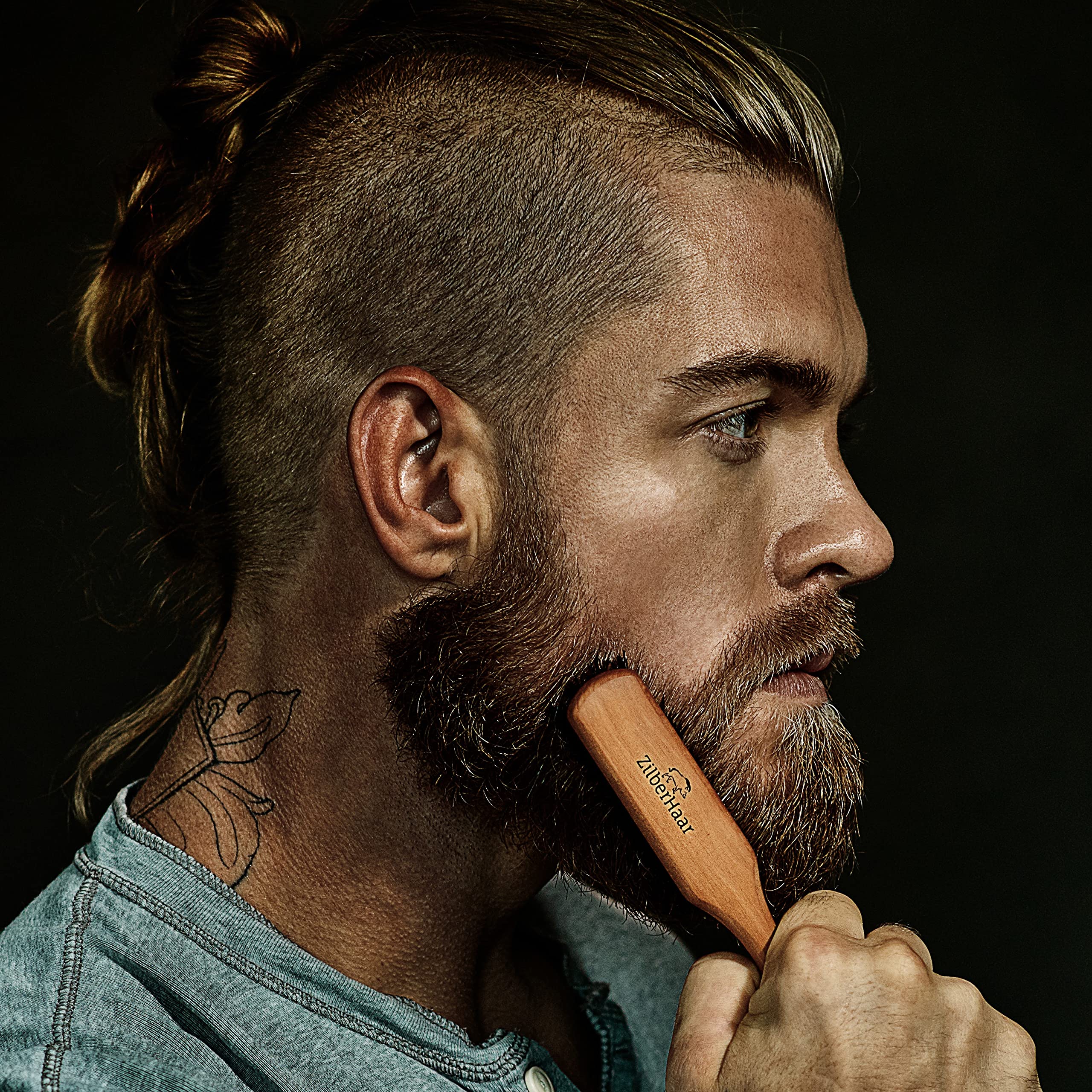Brosse ZilberHaar barbe brins de sanglier démêlent sans tirer
