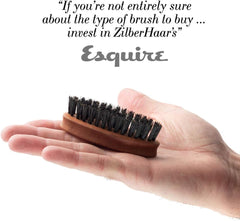 Manche en bois de poirier et brosse ZilberHaar pour barbe.