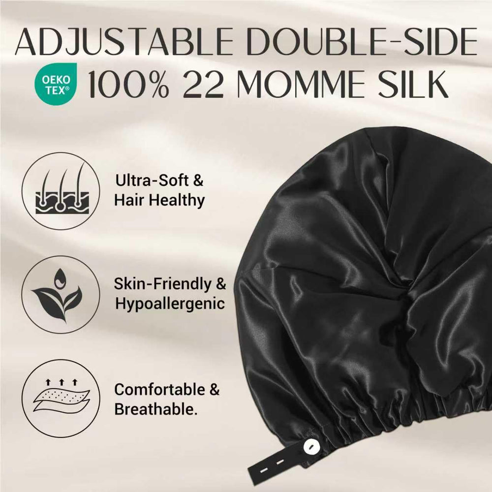 Design croisement respirant du bonnet ZIMASILK pour une fraîcheur nocturne