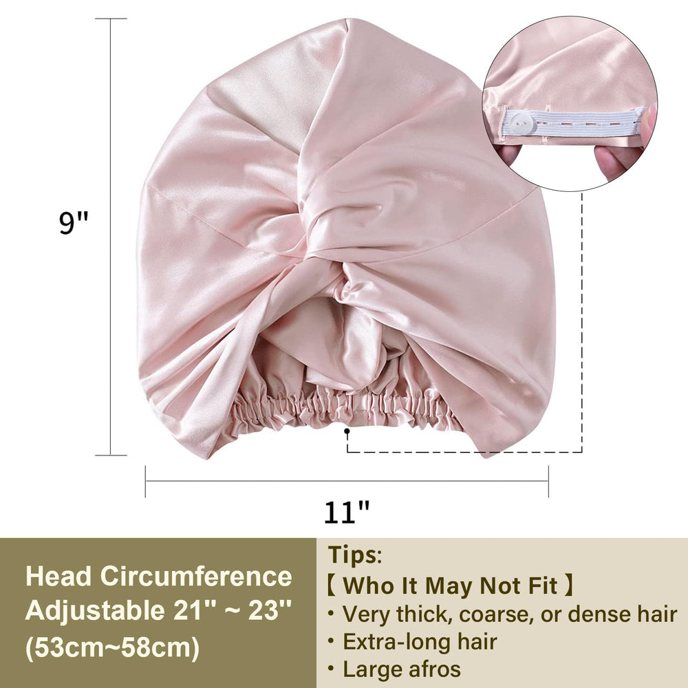 Bonnet cadeau ZIMASILK en rose, emballage élégant prêt à offrir.