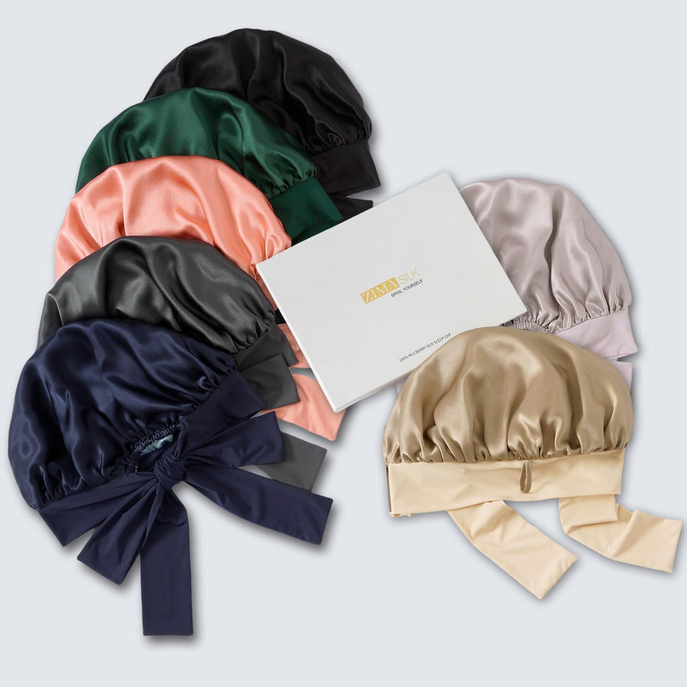 ZIMASILK bonnet polyvalent – design adaptable pour dormir ou cap enveloppante.