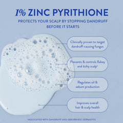 Zincon Shampoing : mousse crèmeuse pendant le lavage