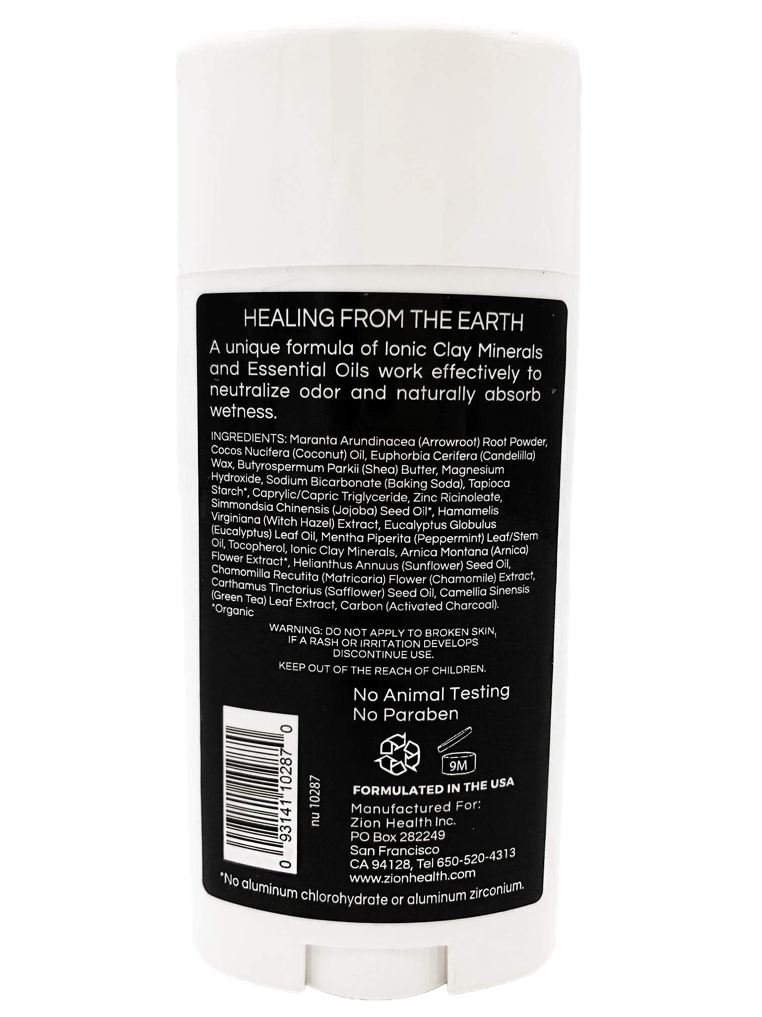 Zion Health ClayDry Bold Charbon Menthe, texture soyeuse et application facile sur la peau.