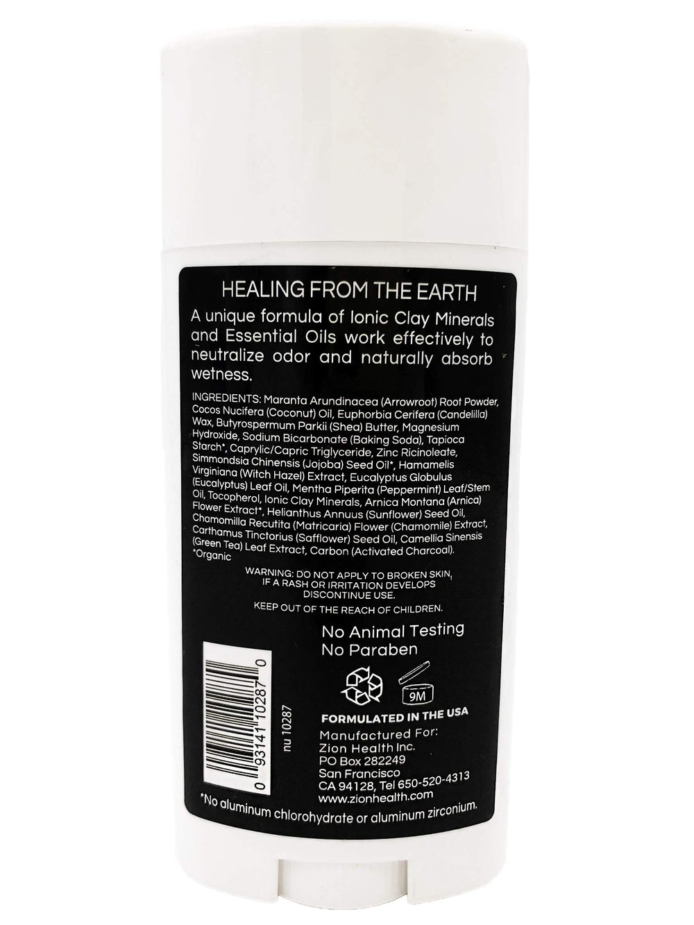 Zion Health ClayDry Bold Charbon Menthe, texture soyeuse et application facile sur la peau.
