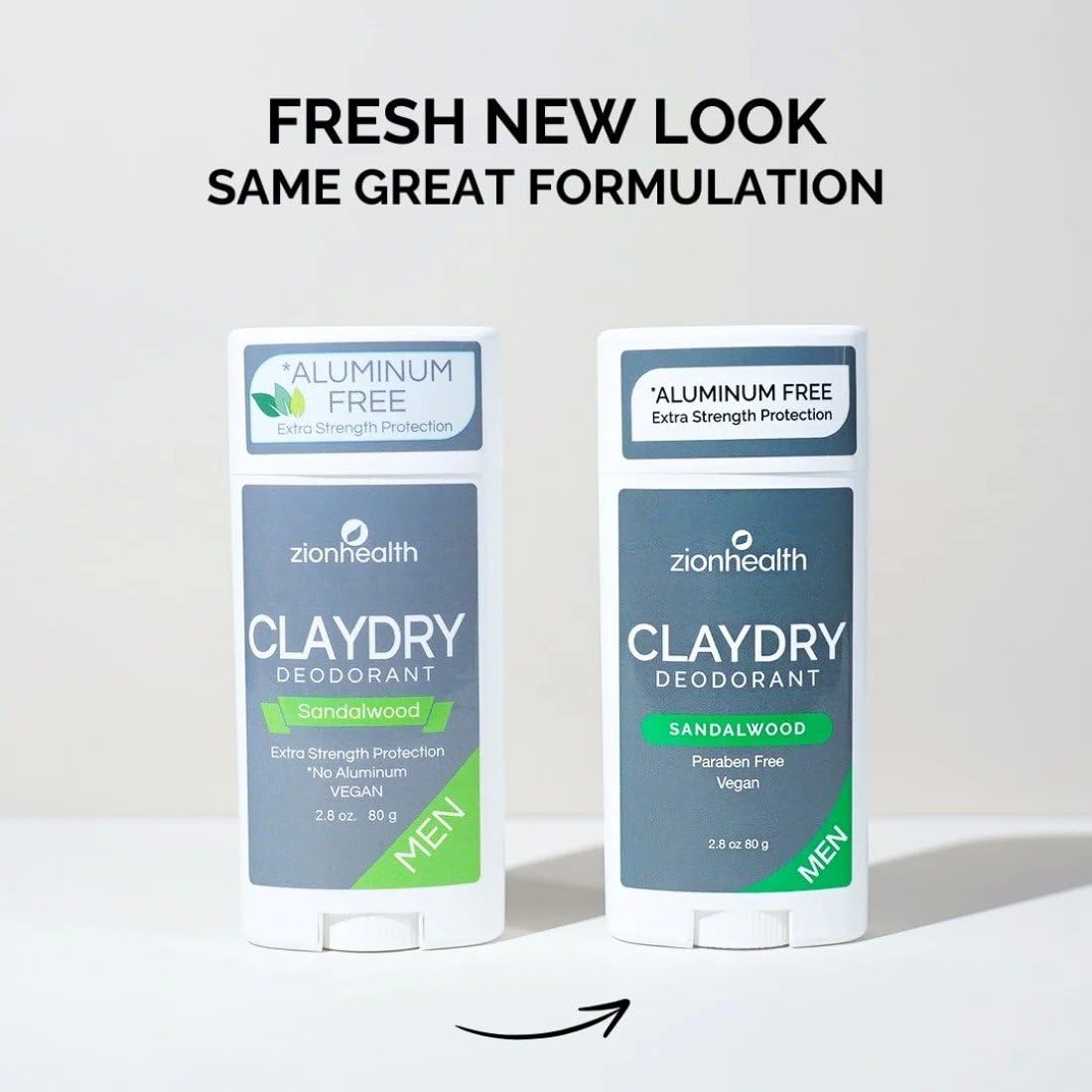 Zion Health Déodorant argile-minéraux, absorption légère.