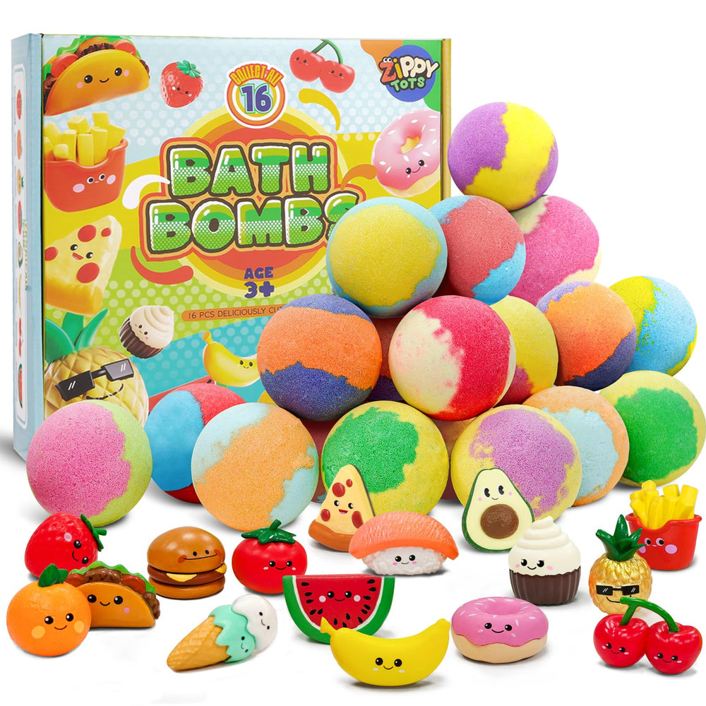 Bombe Zippytots pour enfant avec emballage coloré, idéal cadeau pour le bain.