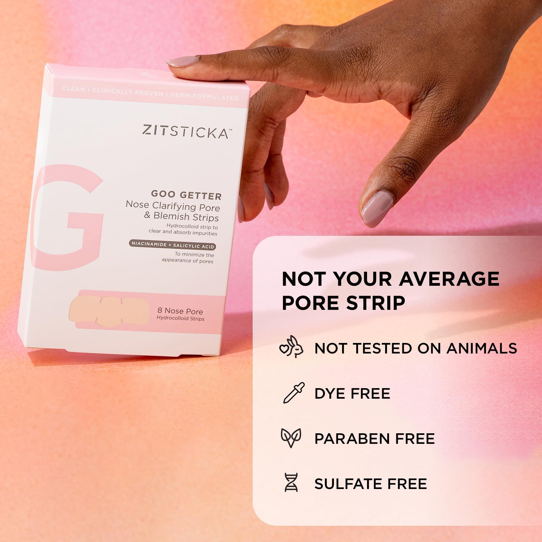 Bandes ZitSticka : barrière protectrice contre les mains et irritations.