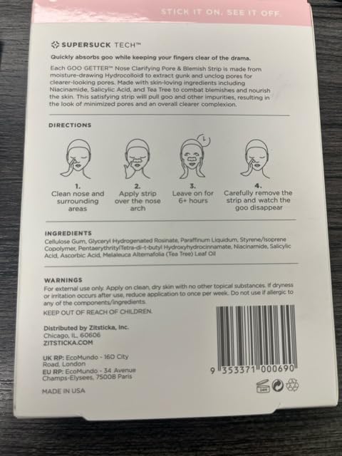 Emballage compact ZitSticka pratique voyage et sac à main.