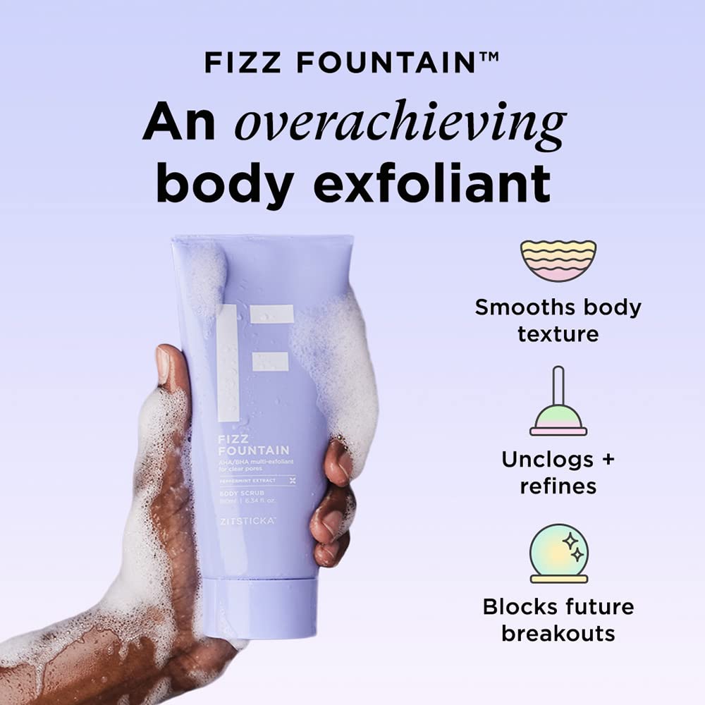 ZitSticka FIZZ FOUNTAIN révèle des pores plus nets après utilisation