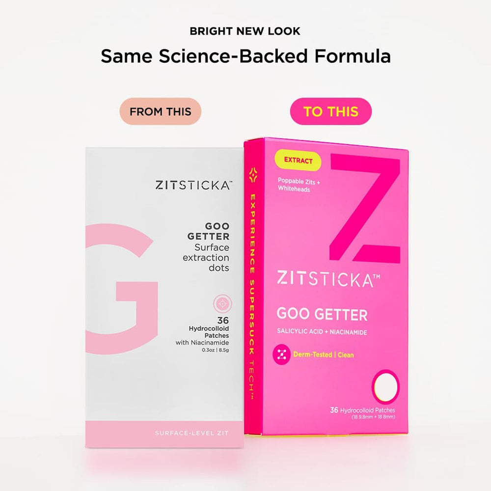 Renouvellement epiderme ZitSticka Goo Getter: impression de peau plus lisse