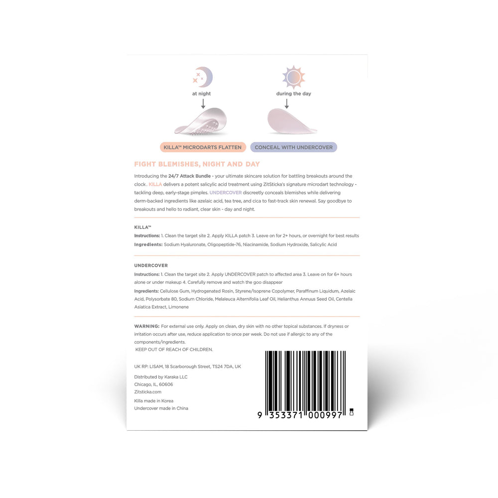 ZitSticka patch-dermatologue-approuvés: ingrédients professionnels pour les soins ciblés.