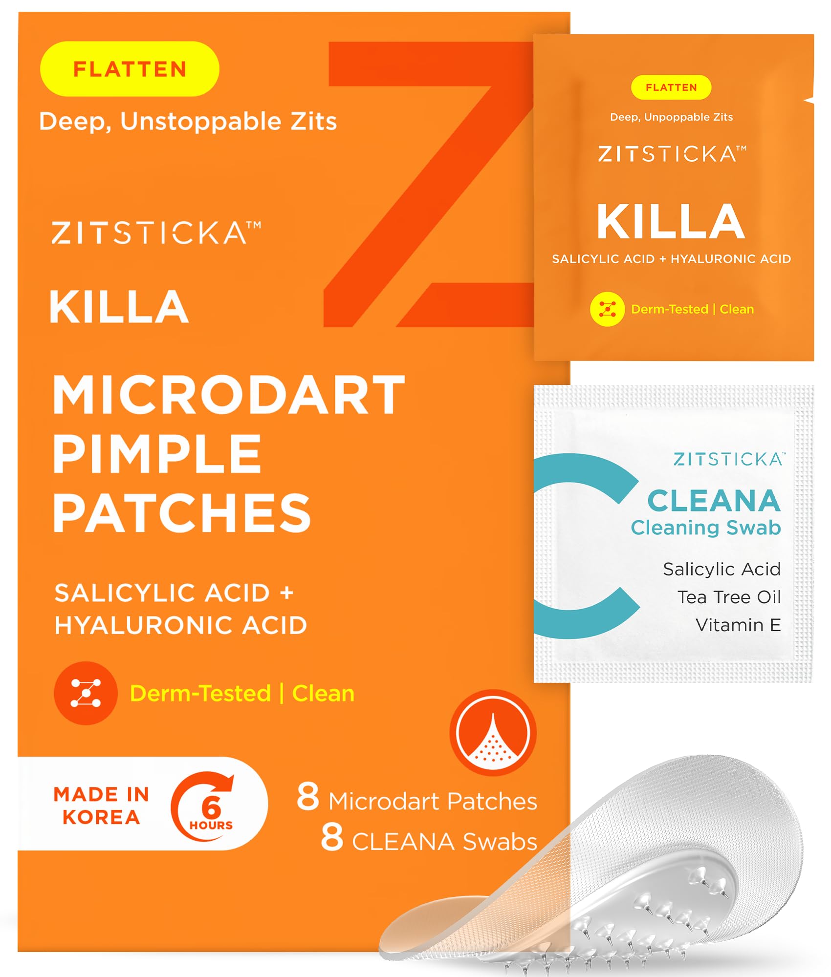 ZitSticka KILLA patch dans sa boîte prêt à l’emploi.