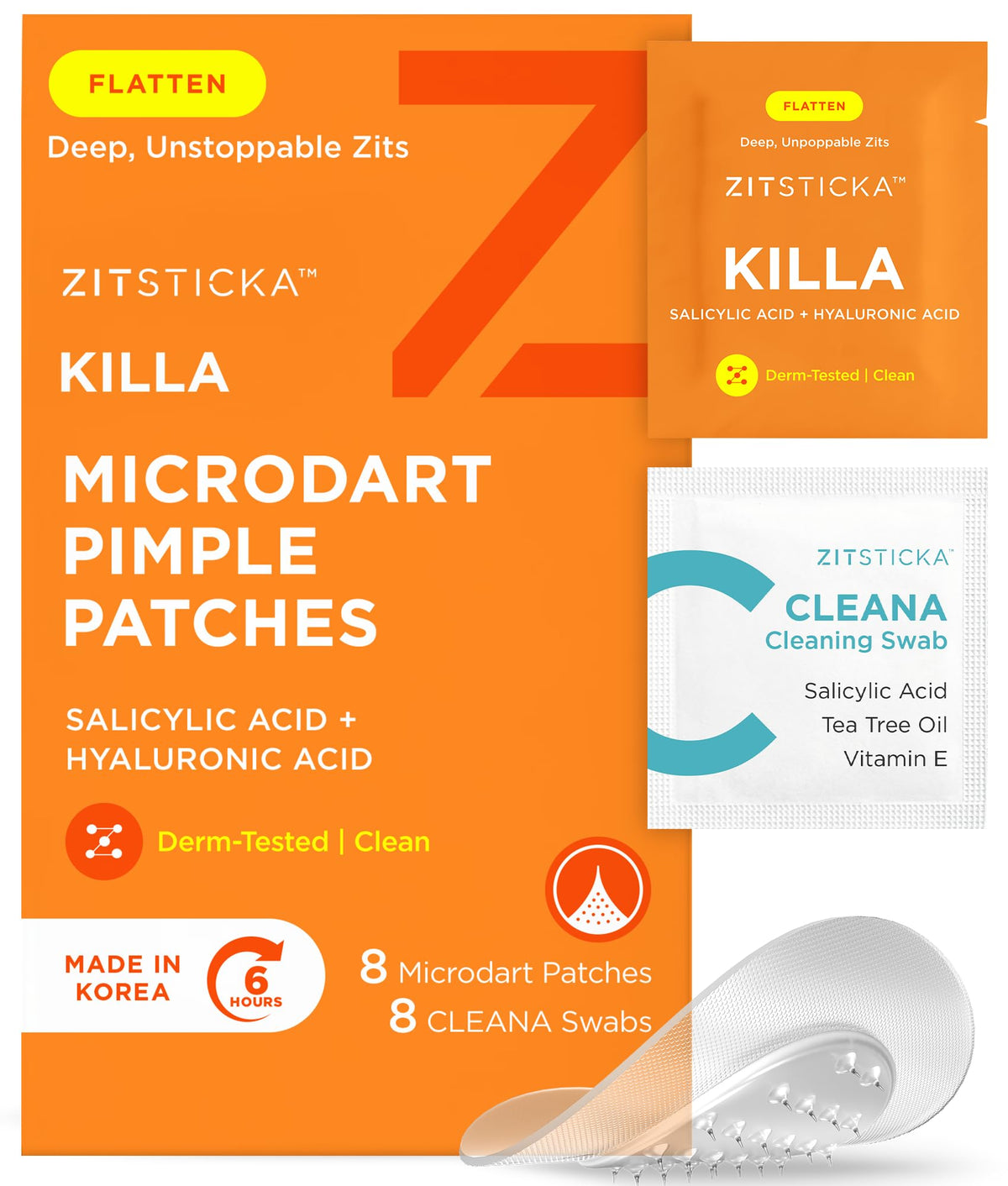 ZitSticka KILLA patch dans sa boîte prêt à l’emploi.