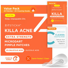Patch ZitSticka sur bouton visage pour une action ciblée sur l'acné