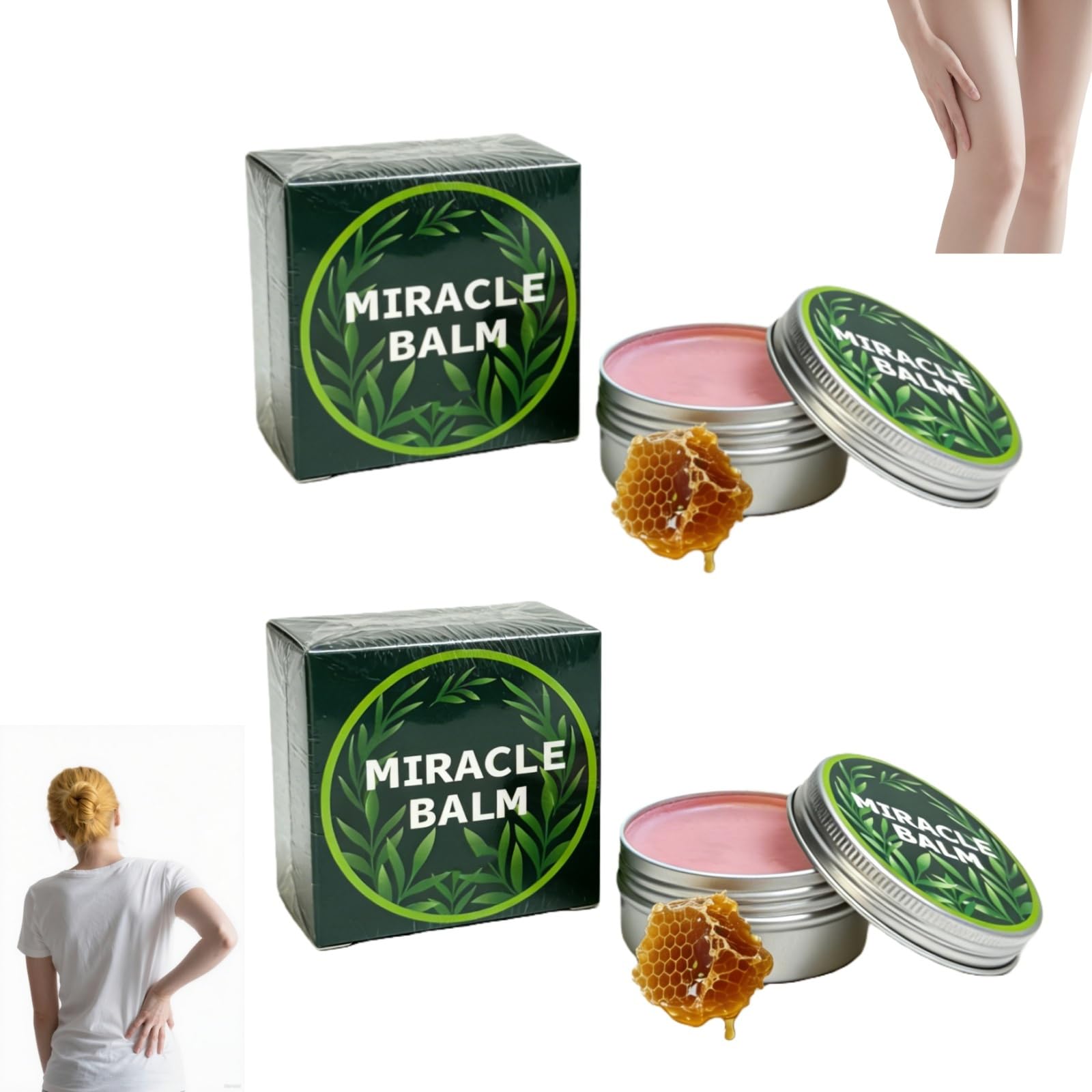 Ziweilianlian Miracle Balm packaging, two-piece set for easy use