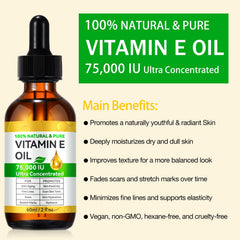 ZIXAOK Vitamine E – absorption rapide et hydratation durable.