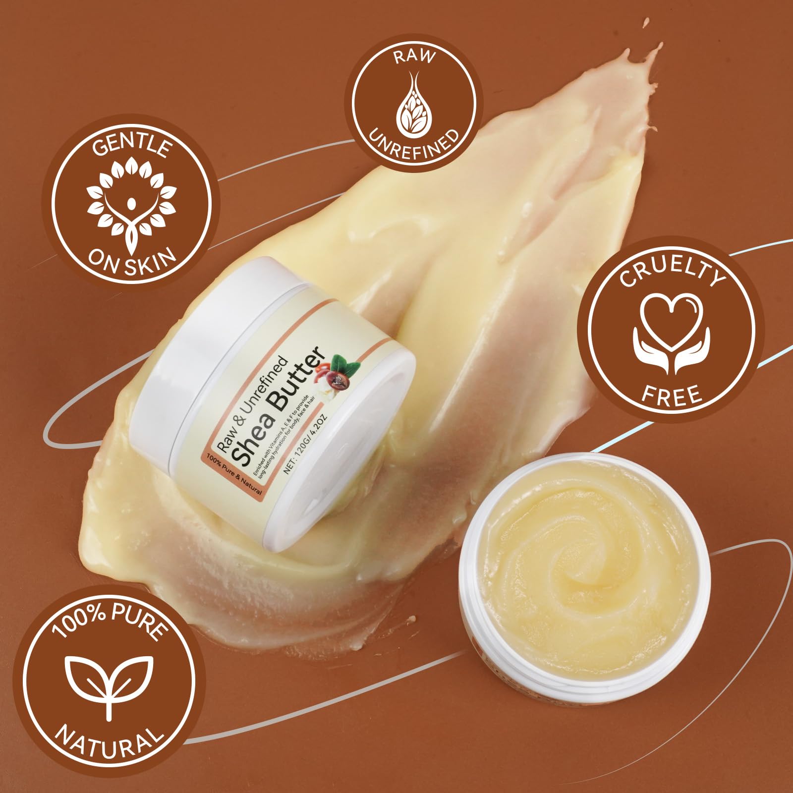 Cheveux brillants et texture naturelle après l’utilisation du karité brut ZIXAOK.