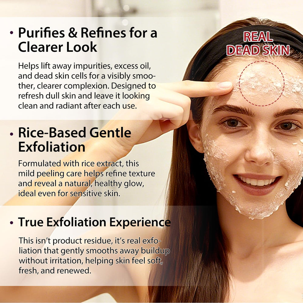 Texture légère et efficace, exfoliation douce sans gommage abrasif.