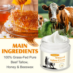 ZIXAOK texture mousse baume graisse bovine et miel, application douce.