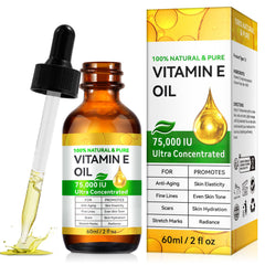 ZIXAOK Vitamine E huile visage – bouteille pratique pour nourrir et protéger la peau.