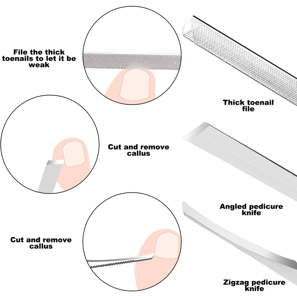 ZIZZON couteau pédicure angle pour contours précis