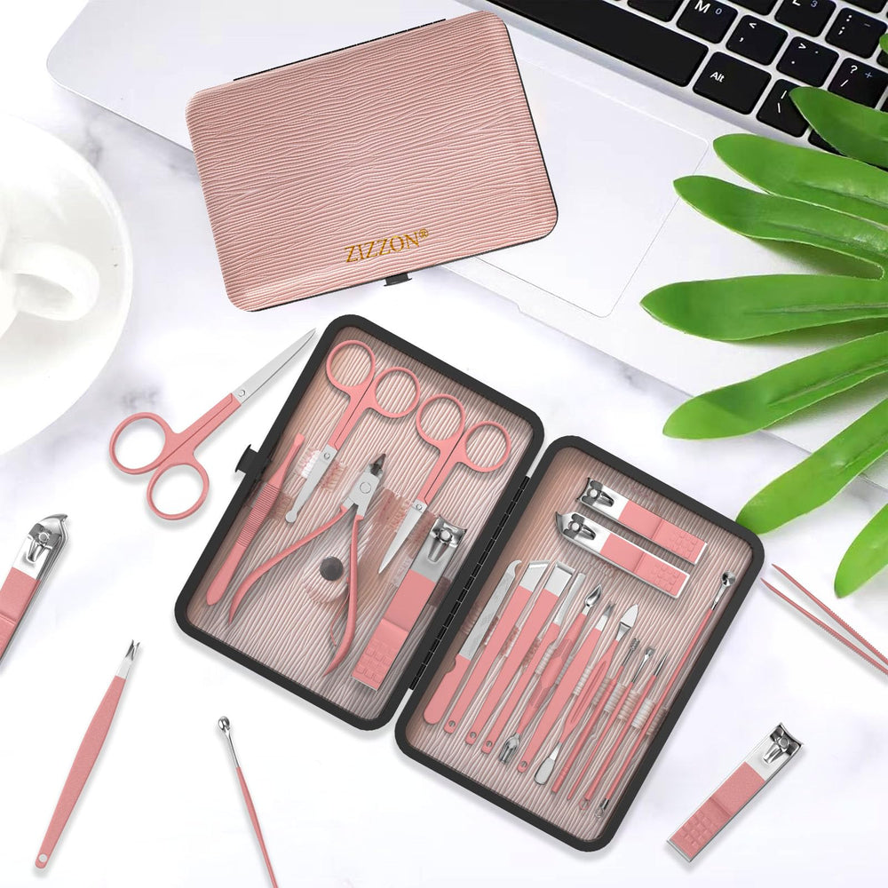 Etui voyage rose ZIZZON: transporter le kit partout.