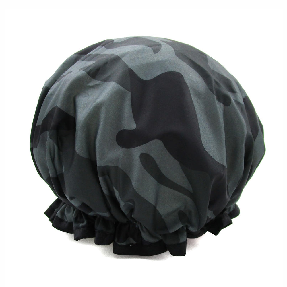 Bonnet de douche ZKLLGHE double couche réutilisable pour cheveux protégés.