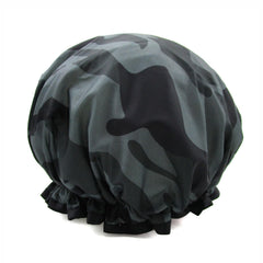 Bonnet de douche ZKLLGHE double couche réutilisable pour cheveux protégés.