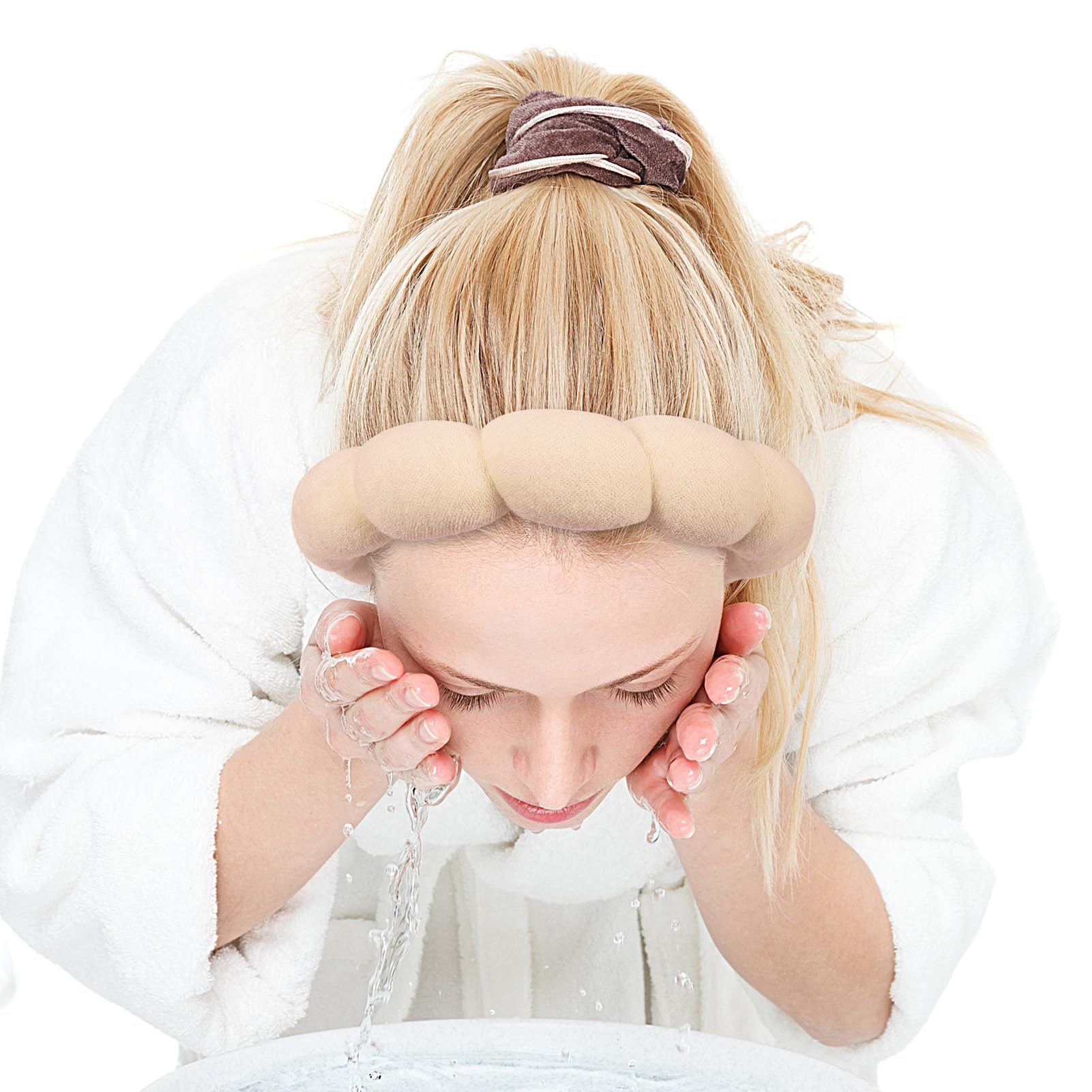 Bandeau Zkptops quotidien visage-coiffure, maintien pratique des cheveux.