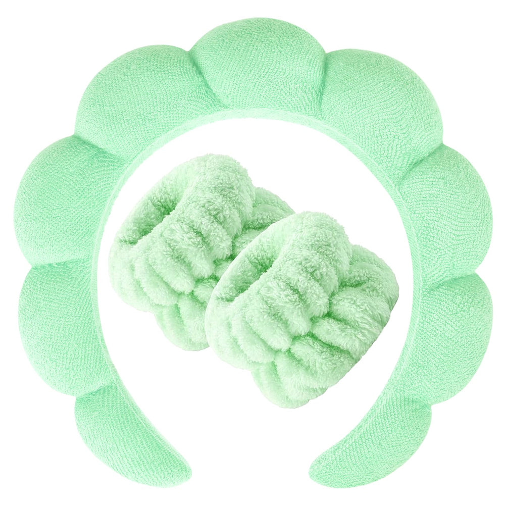 Zkptops bandeau soin visage éponge tissu épais — absorption efficace pendant le lavage