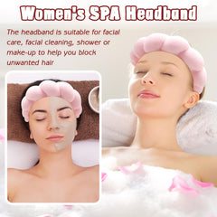 Bandeau visages Zkptops design nuage rose, confort et style.