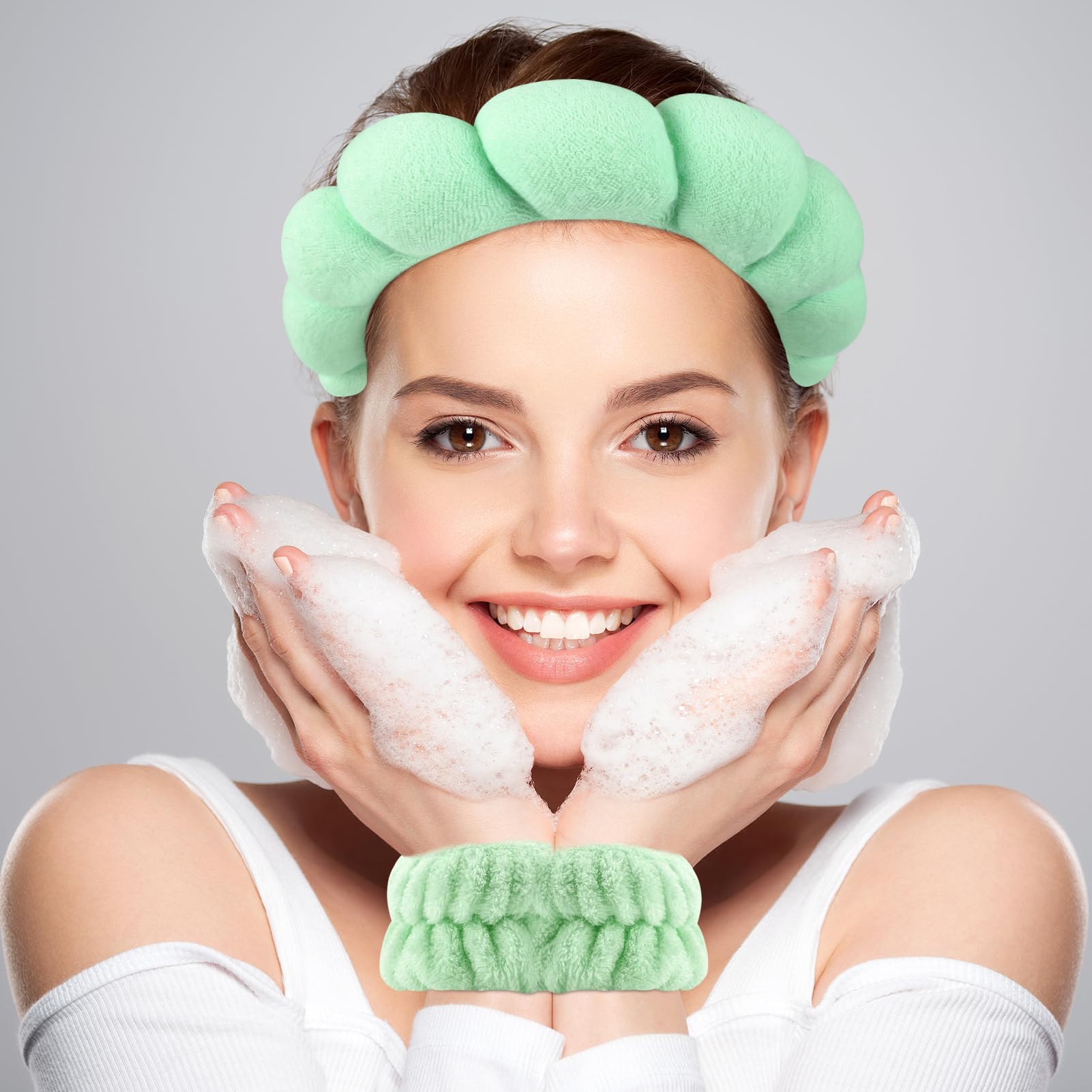 Zkptops bracelet poignet éponge — absorption rapide et maintien des cheveux