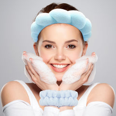 Zkptops brassard-poignet spa, maintien cheveux et absorption d eau.
