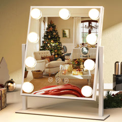 Miroir ZL ZELing lumineux, vue avant, éclairage uniforme pour un maquillage précis.