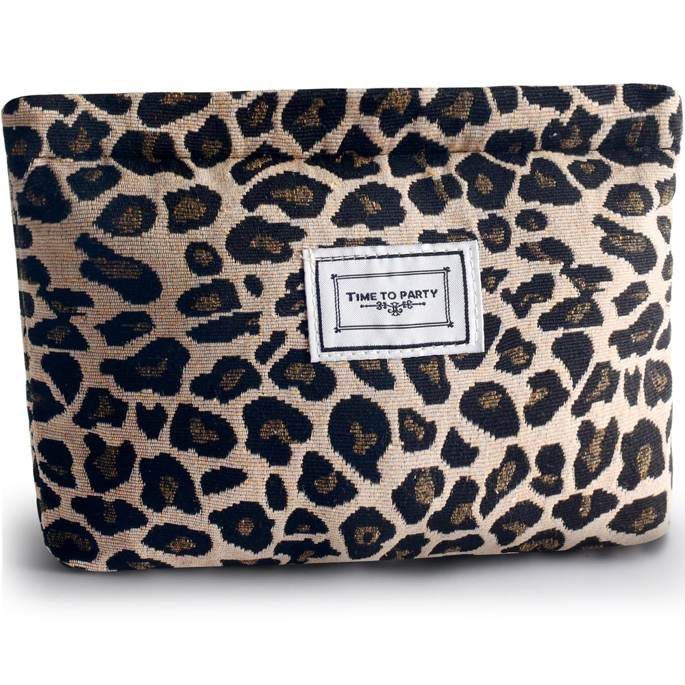 Sac maquillage Léopard ZLFSRQ avec impression élégante pour ranger cosmétiques.