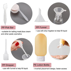Bouteille à bouchon flip ZLSSETEC 30 ml, remplissage facile et sécurité.