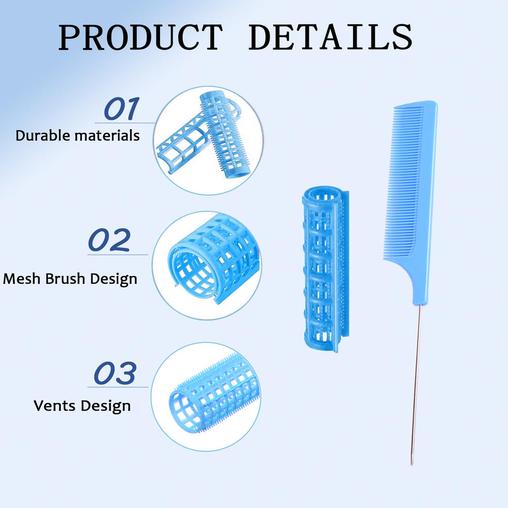 Rouleaux sans chaleur ZMD portables pour coiffage discret.