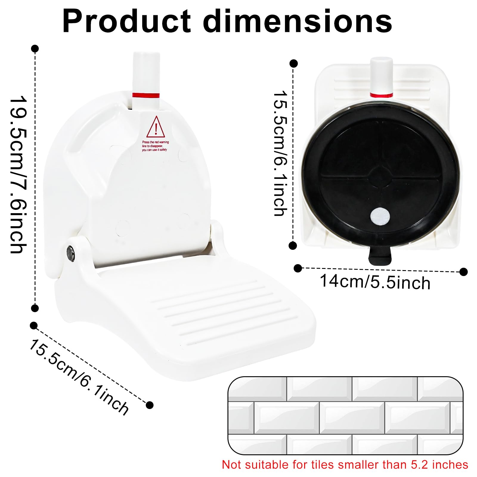 ZMJY repose-pieds-douche pliable-portable voyage pratique pour petites salles de bains
