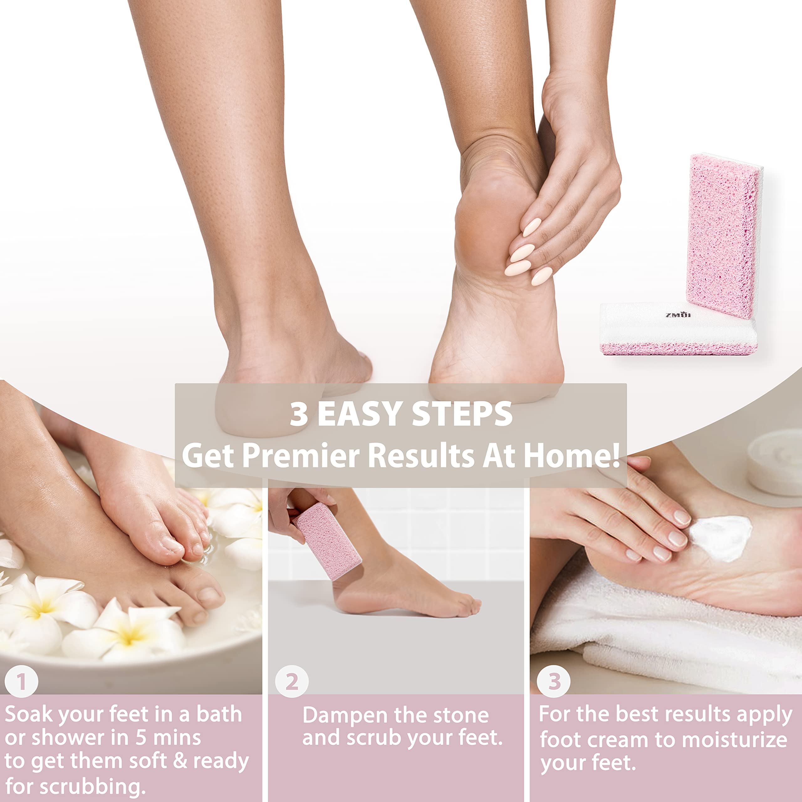 ZMOI pierre pumice verre-double-face: exfoliation efficace et polissage en un geste.