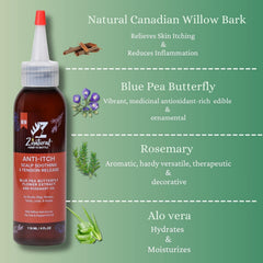 Hydratation en profondeur du cuir chevelu avec Z’natural et rosmarin pour cheveux sains.