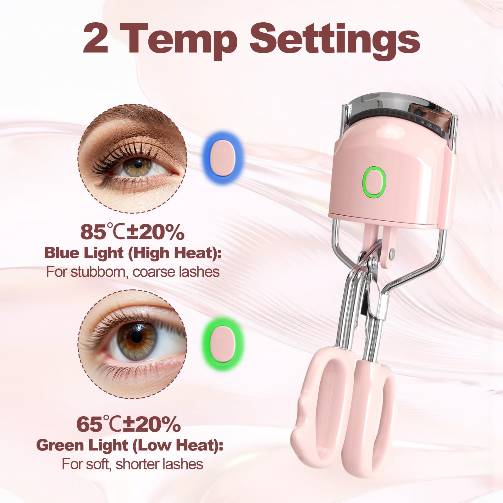 ZNJAVX Curleur Cils Design Ergonomique pour s'adapter à toutes les formes d'œil.