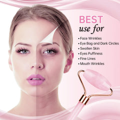 Utilisation du rouleau visage ZNÖCUETÖD, application fraîche et ciblée.