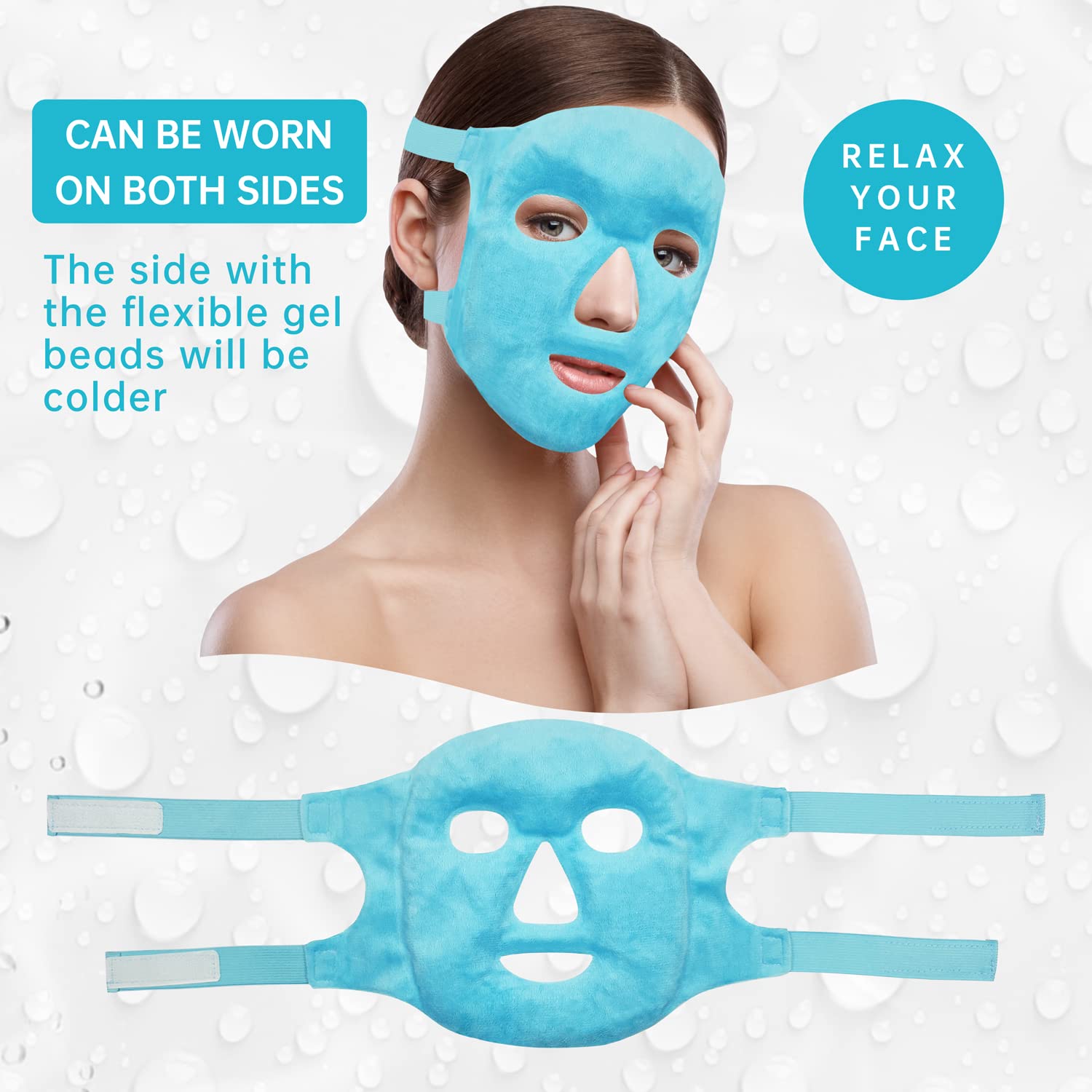 ZNÖCUETÖD Compresse réutilisable de haute qualité pour soins visages.