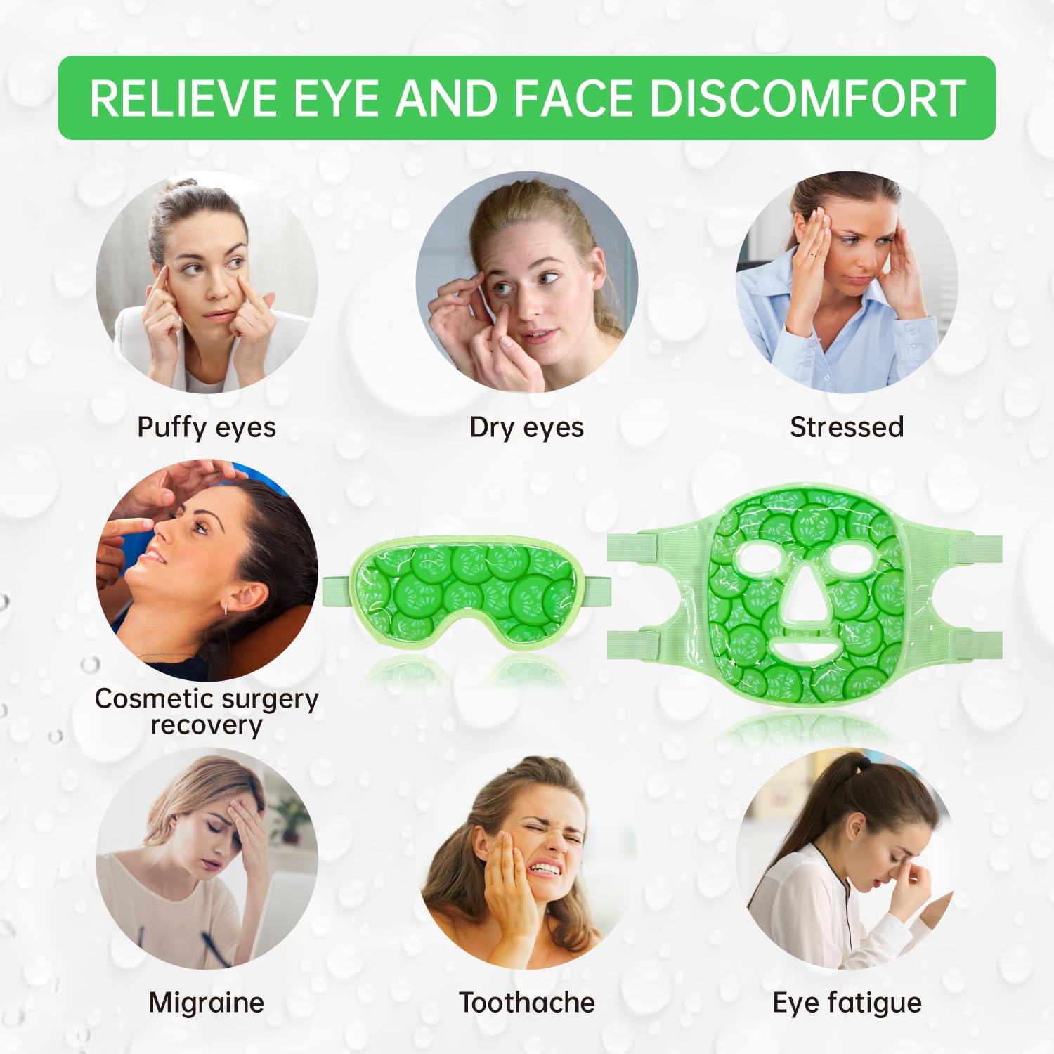 ZNÖCUETÖD masque double-face: douceur peluche et froid ciblé